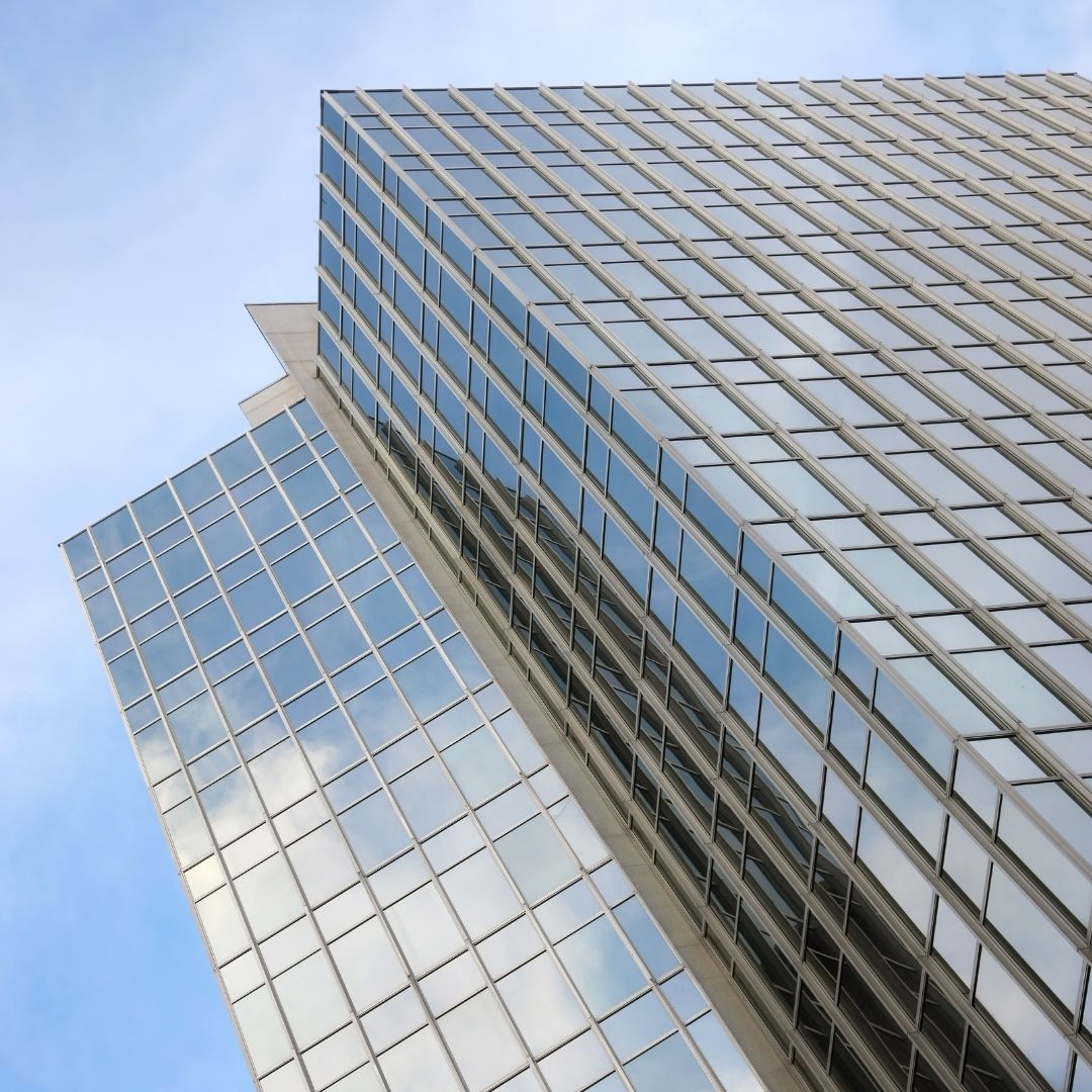 large glass building